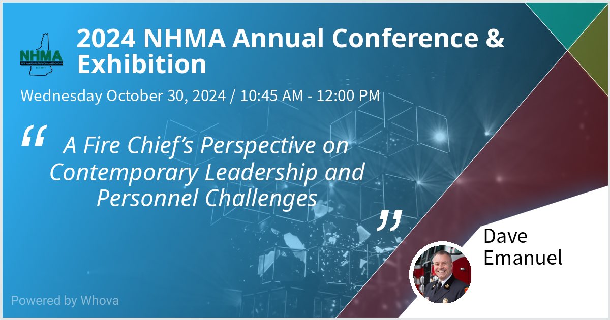 dfemanuel's tweet photo. I am speaking at 2024 NHMA Annual Conference &amp; Exhibition. Please check out my talk if you're attending the event!  - via #Whova event app https://t.co/wmc59Qk6tv