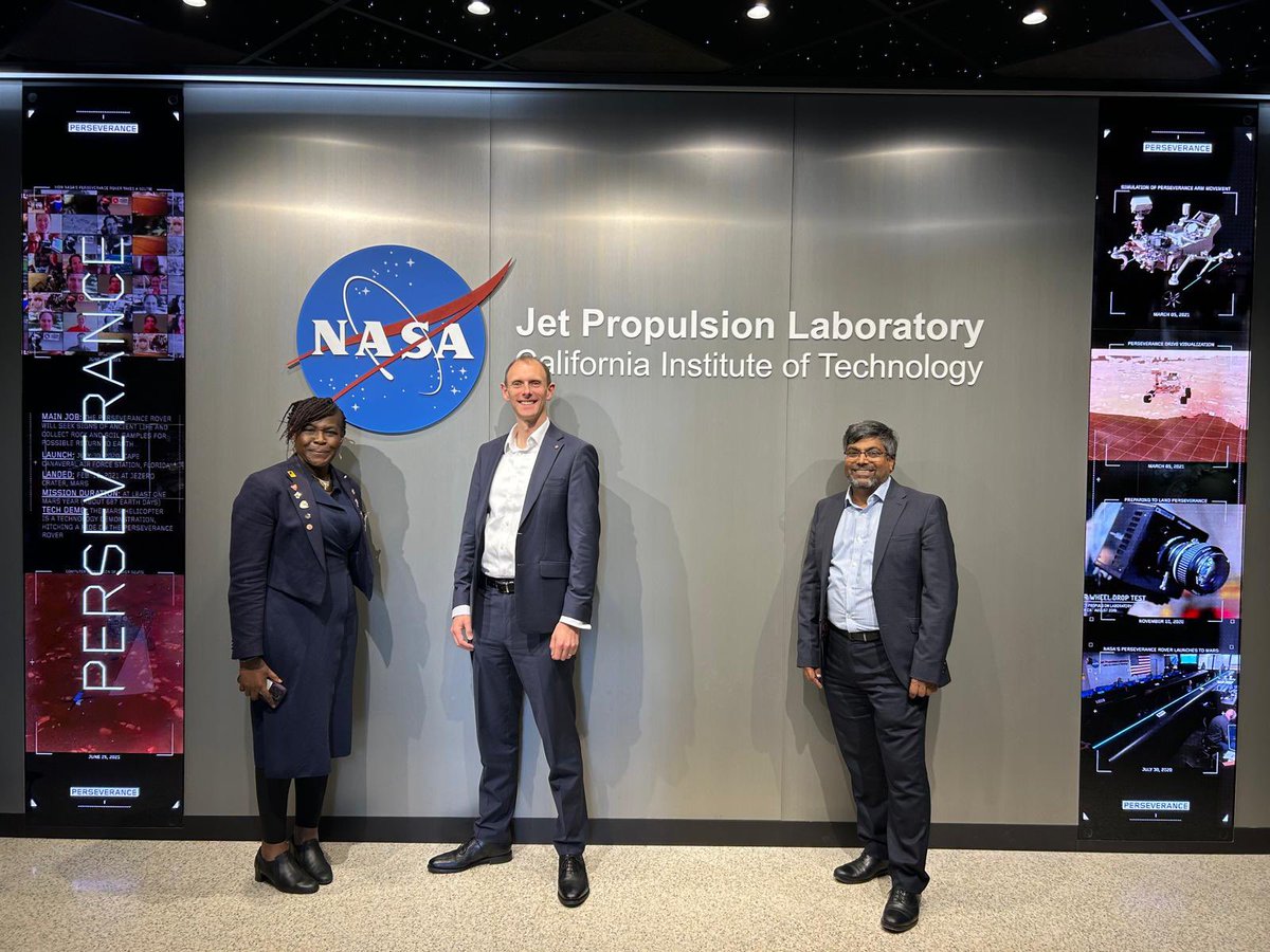 Nishan Canagarajah (@ncanagarajah) on Twitter photo A truly inspirational visit to NASA’s <a href="/NASAJPL/">NASA JPL</a> at <a href="/Caltech/">Caltech</a>. Proud that <a href="/uniofleicester/">University of Leicester</a> researchers partner with <a href="/NASAJPL/">NASA JPL</a> on space missions to deepen our knowledge of the universe. <a href="/drbuncen/">Prof Emma Bunce</a> <a href="/LeighFletcher/">Leigh Fletcher</a> <a href="/SpaceParkLeic/">Space Park Leicester</a> A truly inspirational visit to NASA’s <a href="/NASAJPL/">NASA JPL</a> at <a href="/Caltech/">Caltech</a>. Proud that <a href="/uniofleicester/">University of Leicester</a> researchers partner with <a href="/NASAJPL/">NASA JPL</a> on space missions to deepen our knowledge of the universe. <a href="/drbuncen/">Prof Emma Bunce</a> <a href="/LeighFletcher/">Leigh Fletcher</a> <a href="/SpaceParkLeic/">Space Park Leicester</a>