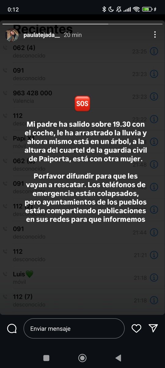 markituki's tweet photo. #valencia #SOS #112 #061 https://t.co/lIGFr6uA0o