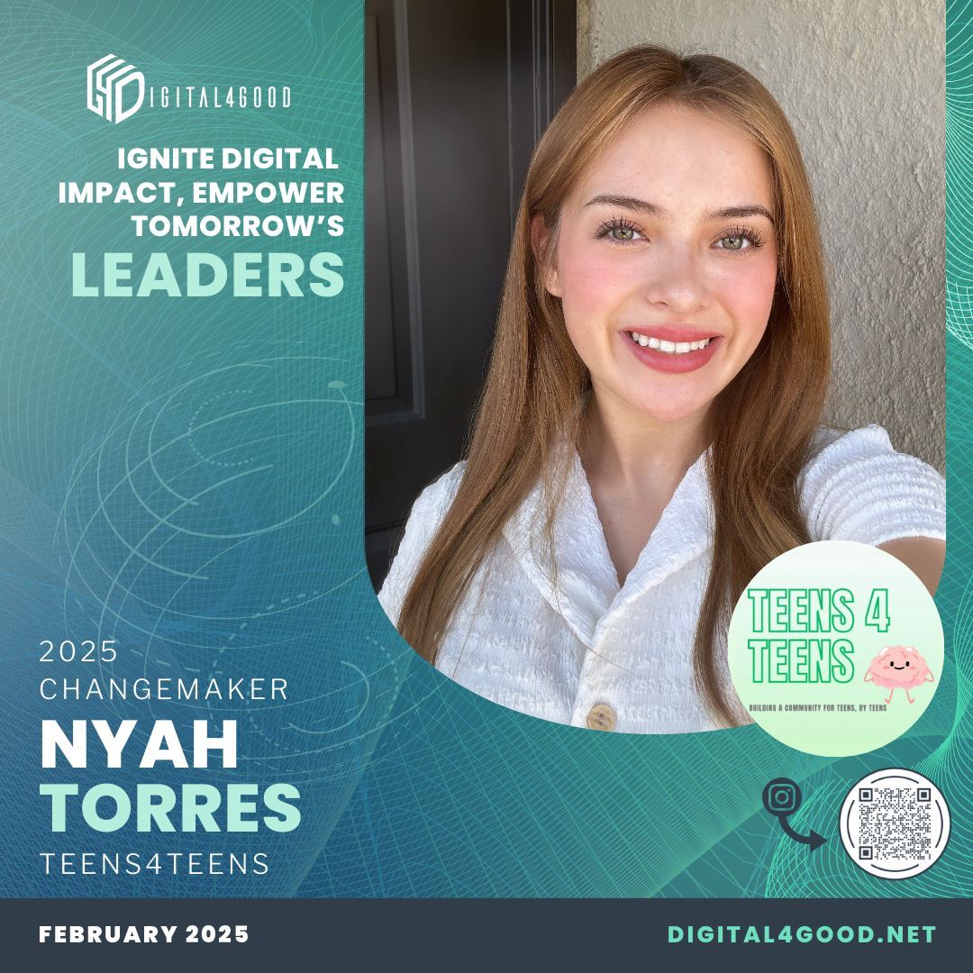 icanhelp's tweet photo. 🌟 Join us at the #Digital4Good Summit this February to celebrate Andres Valle and Nyah Torres of @teens4teen. Plus, Raquel Borras of the YouTube show, "Raq the Boat", will amplify 📢 their voices! 💙
#TeensSupportingTeens #YouthMentalHealth #Changemakers #Digital4GoodSummit https://t.co/QIwqpqZ0h7