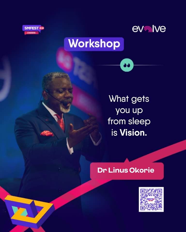 Smfest_Official's tweet photo. "What gets you up from sleep is VISION" - Dr. Linus Okorie 

#smfest #smfestowerri2024  #LinusOkorie #evolve #connect https://t.co/qqywZCVKf3