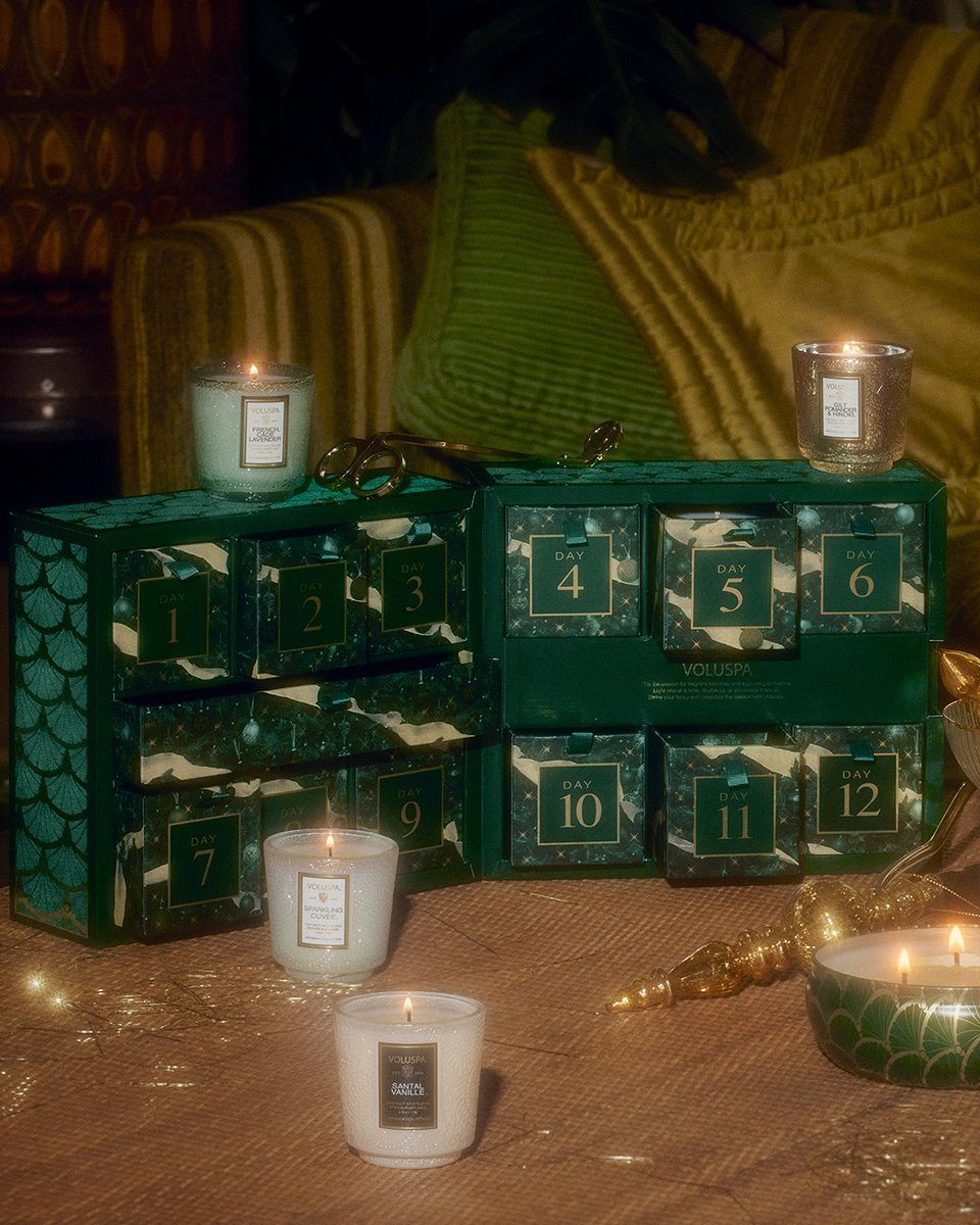 Meet the (new) Advent Calendar. Designed for luxurious gift giving, this set sparks joy through the season with:

💫 12 Best Selling Fragrances 
💫 Velvet Flocked Packaging
💫 Metallic Embellishments
💫 A Hidden Wick Trimmer 

Shop Now: bit.ly/4fotvG0 🎄