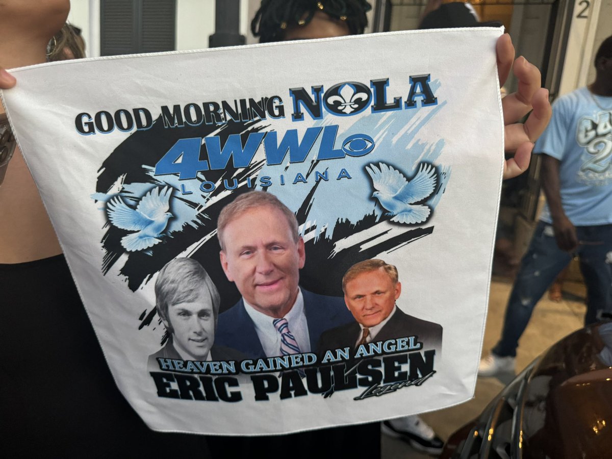 ShesSteeleLoved's tweet image. Yall! They got church fans and handkerchiefs for Eric! 😭 #RIPERIC #WWLTV #ChannelFour