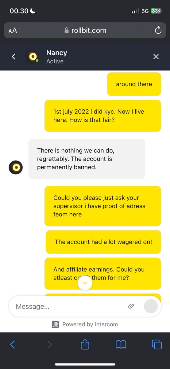 B3NNY_Slots's tweet photo. .@rollbitcom You guys have falsely banned me!

1. I have a platinum account on rollbit with over 500k+ wagered on an active affiliate code and much more. And I got banned for using to live in DK. I recently moved permanently to sweden. Now they banned me evern tho - https://t.co/orkHeX2HUY
