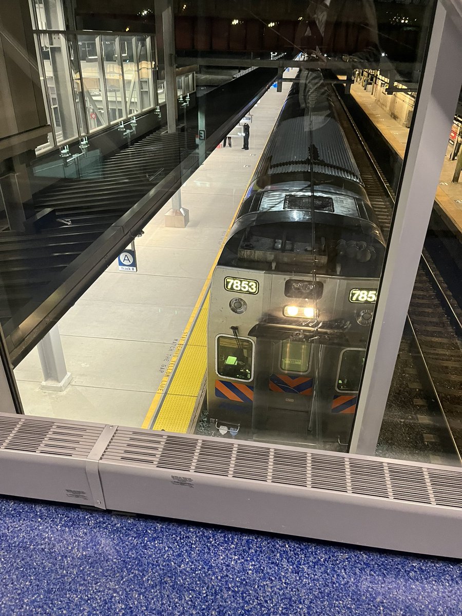 New transit infrastructure in Baltimore. The new platform at Penn Station is open for MARC and AMTRAK trains.
