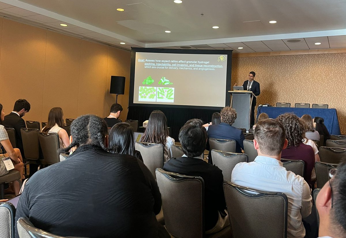 Grateful to share my postdoctoral work   at #AICHE2024. <a href="/BurdickLab/">BurdickLab</a> <a href="/LatinXinChE/">LatinX in ChE</a>