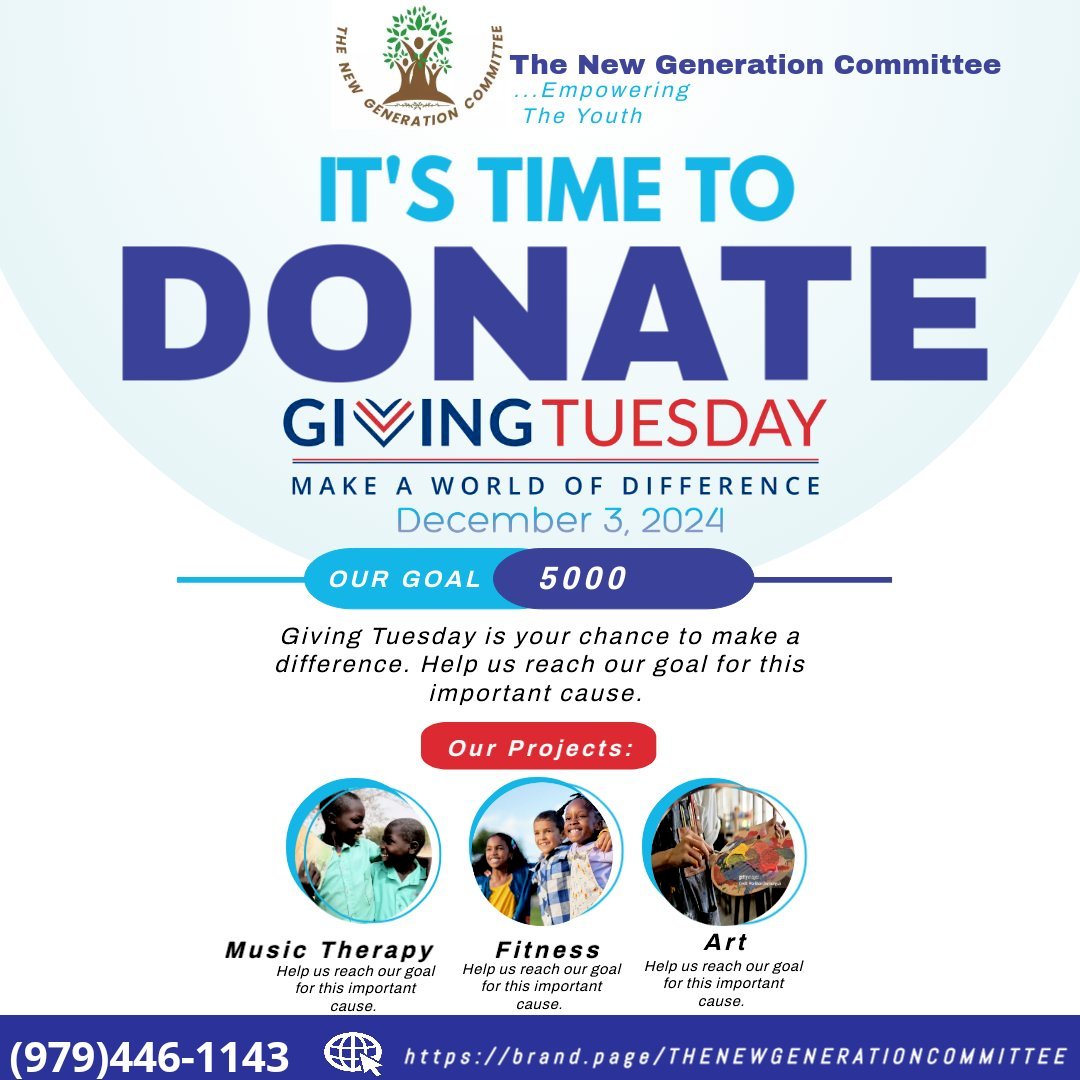 TNGCommittee's tweet image. This #GivingTuesday, join us in empowering the next generation! Our Tune In To Our Youth program uses music &amp;amp; art therapy to help youth in underserved communities find their voice and unlock potential. 🎨💛
Let’s make a difference together! 🌟

👉 donorbox.org/tune-into-our-…
