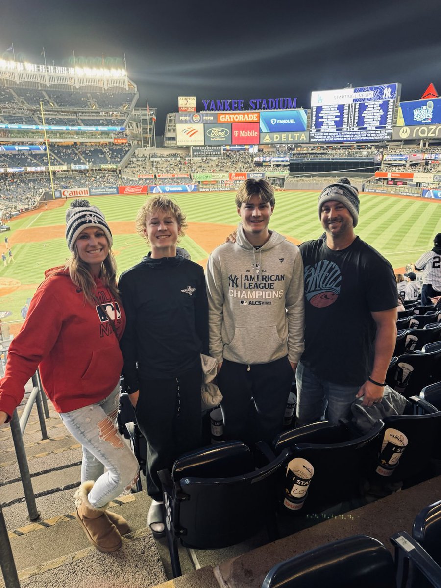 JT Stotts (@jstotts3) on Twitter photo Let’s try this again! Had to bring the whole Calvary tonight. Game 4! Go Yanks! Let’s try this again! Had to bring the whole Calvary tonight. Game 4! Go Yanks!
