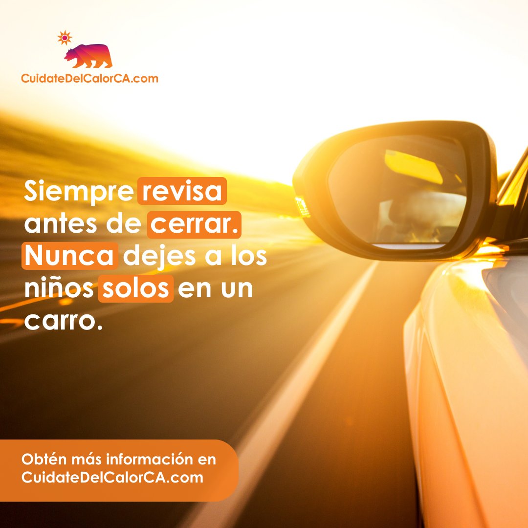 canalalliance's tweet photo. Durante estos días calurosos, mantengan a su familia segura. Nunca dejen a los niños ni a las mascotas solos. Aprendan más en
https://t.co/GThhg1qM8M https://t.co/D1WIP5H9uI