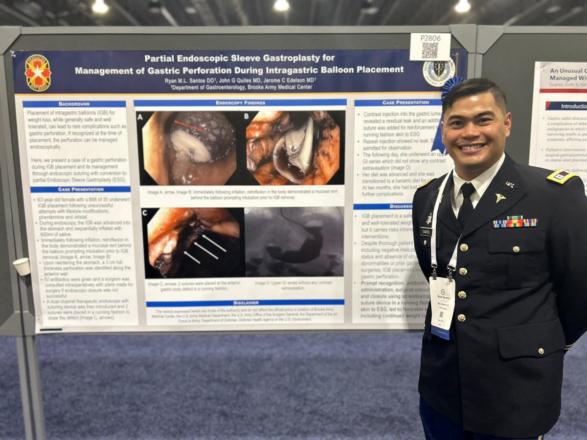 SAUSHEC Gastroenterology & Hepatology (@saushec_gi) on Twitter photo CPT Ryan Santos at #ACG2024 CPT Ryan Santos at #ACG2024