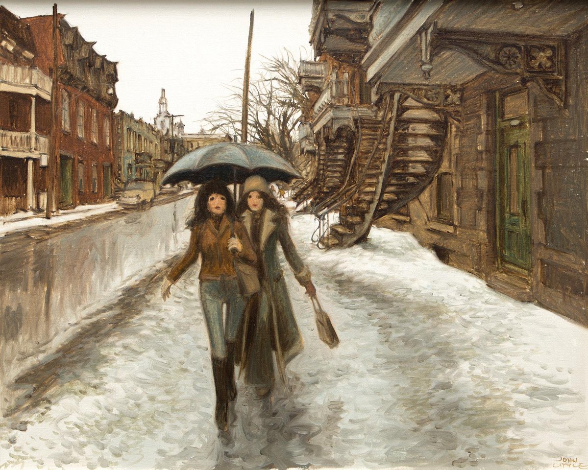 Une journée pluvieuse, rue Berri, Montréal (Jeunes Montréalaises)
John Little
1976