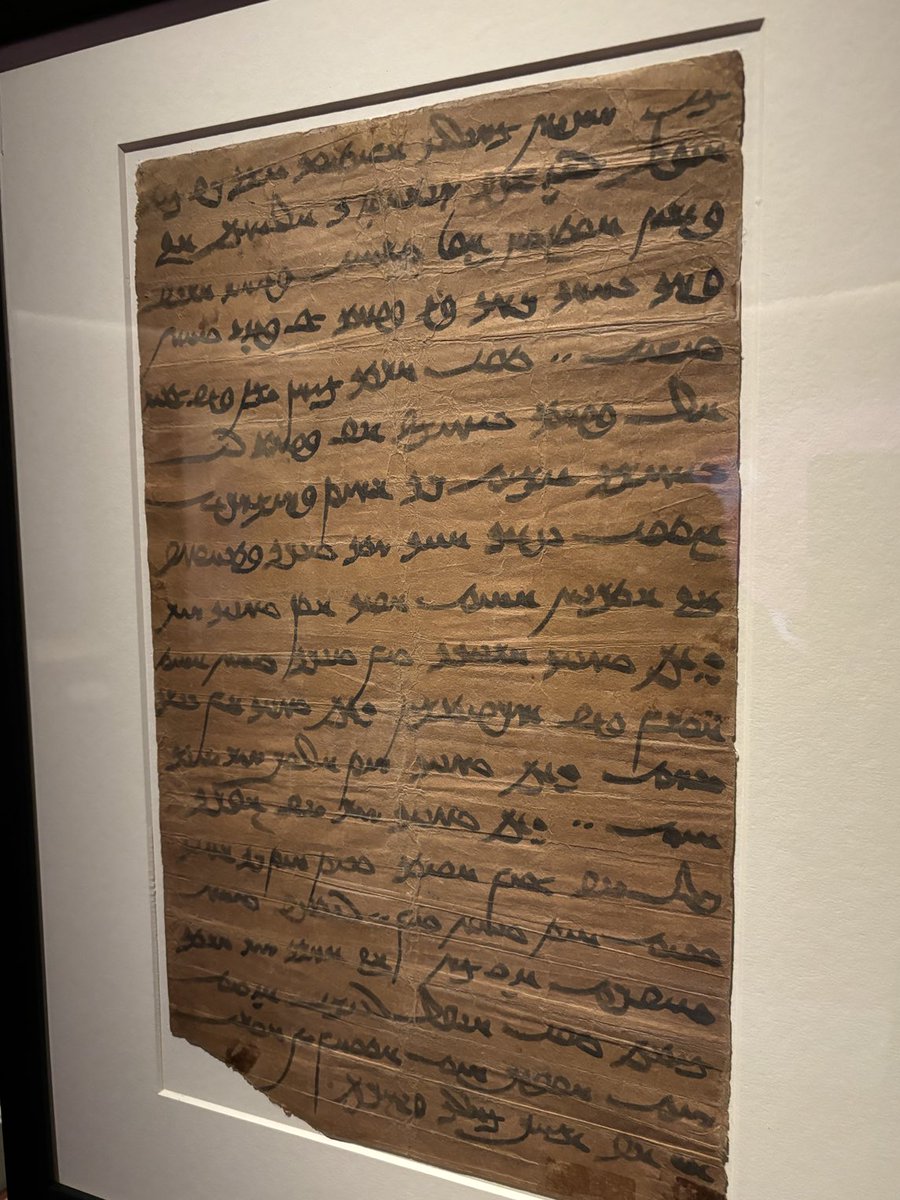 Peter Frankopan (@peterfrankopan) on Twitter photo Letter about cotton prices and textiles from the Mogao caves near #Dunhuang - from a 9thC Christian monk named Sergius; there was a Christian bishop in China before there was one in Britain #SilkRoads. On display <a href="/britishlibrary/">British Library</a> #SilkRoadsOasis exhibition Letter about cotton prices and textiles from the Mogao caves near #Dunhuang - from a 9thC Christian monk named Sergius; there was a Christian bishop in China before there was one in Britain #SilkRoads. On display <a href="/britishlibrary/">British Library</a> #SilkRoadsOasis exhibition