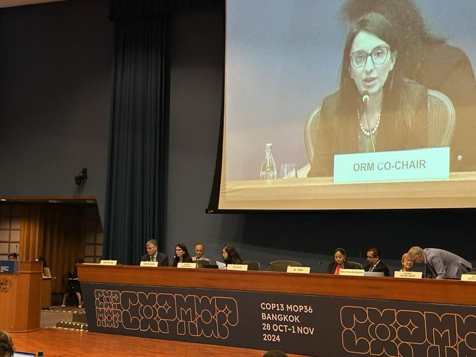 skukicaz's tweet photo. #Bangkok 29Oct Los Co-Chairs de investigación en ozono presentamos a las partes del #ProtocoloMontreal recomendaciones para mejorar la ciencia del ozono y observaciones sistemáticas #COP13 #MOP36 @UNEPozone
Un honor como ecuatoriana, sudamericana y faculty de @USFQ_Ecuador. https://t.co/gs86KeQRtt