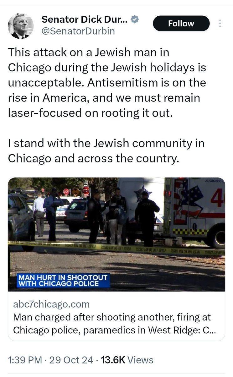 Joelmpetlin's tweet photo. Two politicians made statements about the Antisemitic hate crime that just occurred in Chicago. 

One called out the Antisemitism and stood with the Jewish community.

The other one was written by @ChicagosMayor https://t.co/S0O9NyJ09O