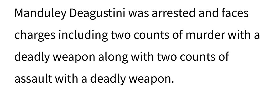 Vod103's tweet photo. @8NewsNow Either this is a typo or you guys buried the lede. Who did he murder??? https://t.co/zj0EZdqevt