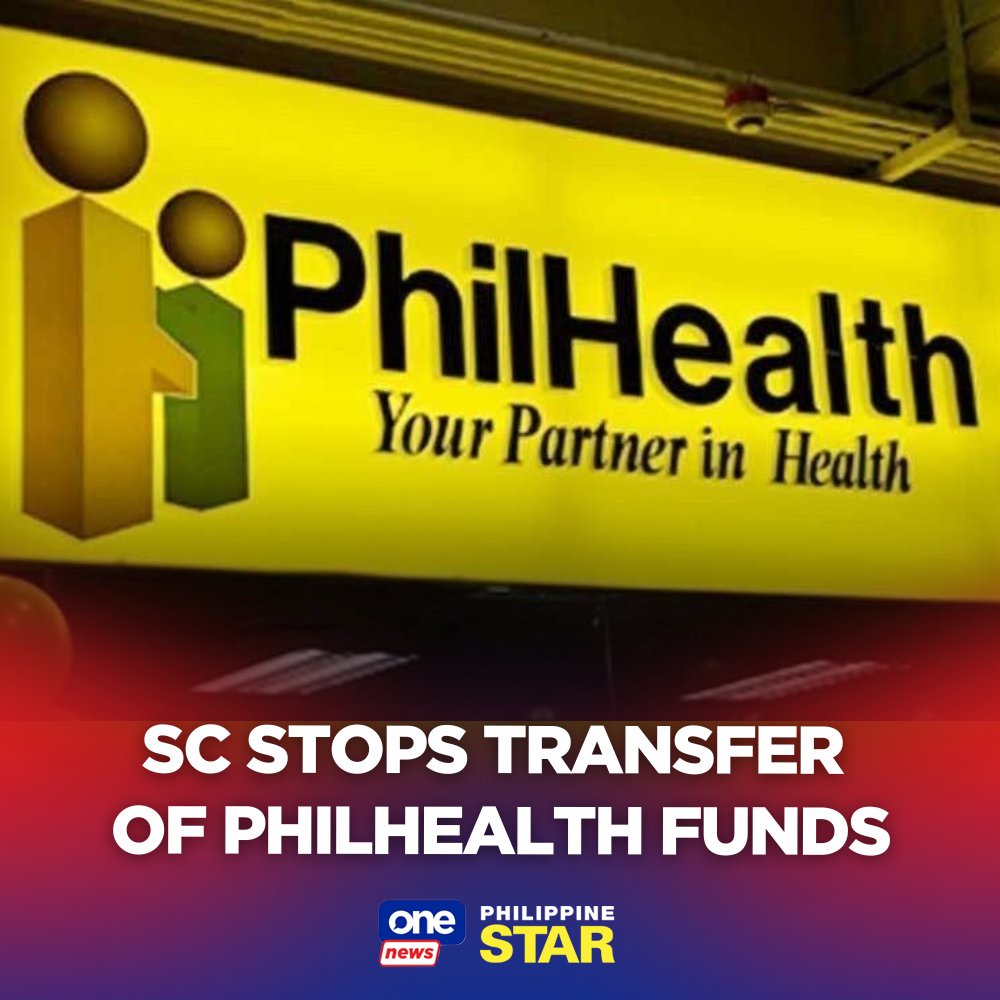 PhilippineStar's tweet photo. The Supreme Court (SC) has issued a temporary restraining order (TRO) on the transfer of “excess” funds of the Philippine Health Insurance Corp. (PhilHealth) to the national treasury. https://t.co/gjS1lJ7M3v | via @onenewsph https://t.co/8ztzjxNkMh