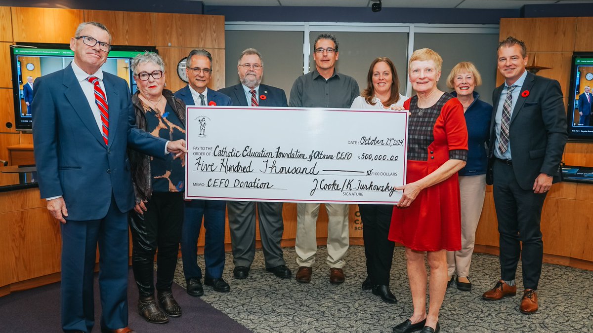 OttCatholicSB's tweet photo. ✨St. Brigid’s Camp is still making an impact! Their generous $500,000 donation to CEFO will support Ottawa Catholic students and families.
🔗Read more: https://t.co/ktNUQFhSjG
#CEFO #OttawaEducation #ocsbBeCommunity #donation @StBrigidsCamp @CEFOttawa https://t.co/uTUE80FVD2