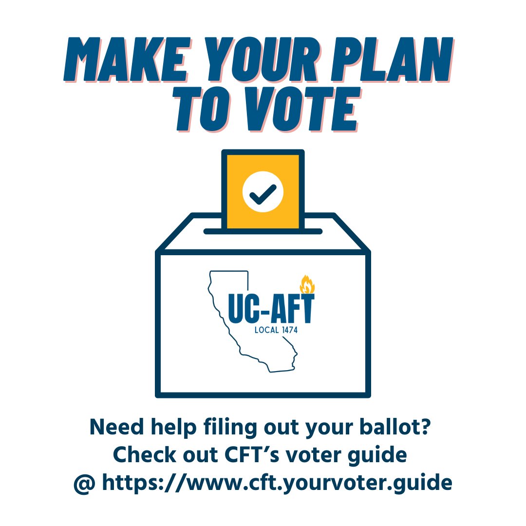 UCAFT's tweet photo. Whatever Congressional district you live in, your voice matters.  Check out these resources to connect with fellow union members in CA and beyond to ensure that our union siblings don’t stay home this election https://t.co/GVeelVFBto
