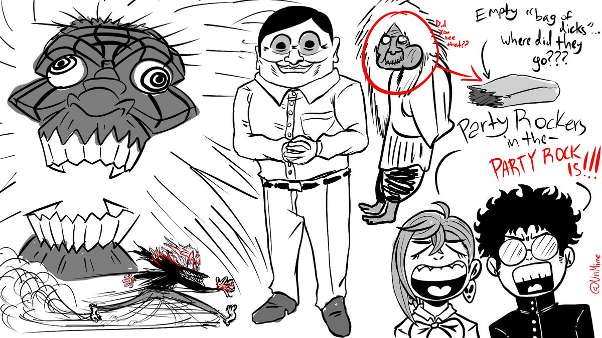 UnMime's tweet photo. #Dandadan doodle page cuz I finally got around to watching the anime ver. and I’m obsessed all over again https://t.co/XMRe8GwkSO