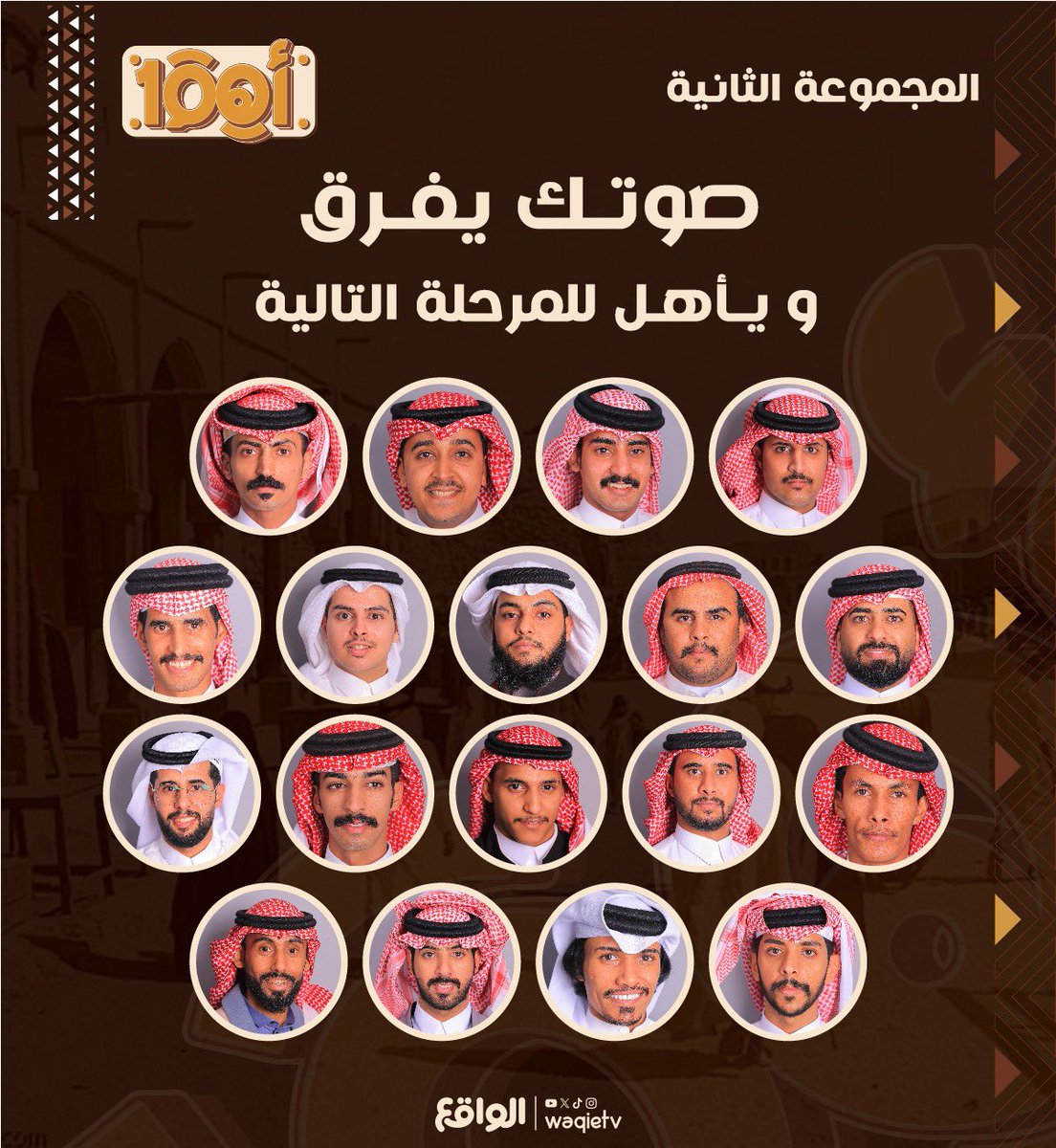 waqietv2's tweet photo. متقدمين النسخة عليـهم أغلب الجُهد 
لـكـن جزء من التحـدي عليـك أنت! 🫵🏼

• صوّت الآن :
لمن تراه يستحق التأهل للمرحله الثانـية ✨
https://t.co/Mau1xLUhdc
#اهم100_4 https://t.co/Ma6Z2Ez1Q8