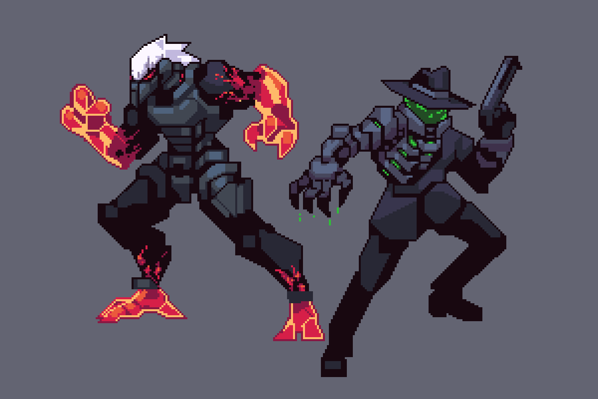 xlyphon's tweet image. Hey! I'm _Phon.
I'm a self taught pixel artist that loves and enjoys shapes and character design. Grayscaled or colored!