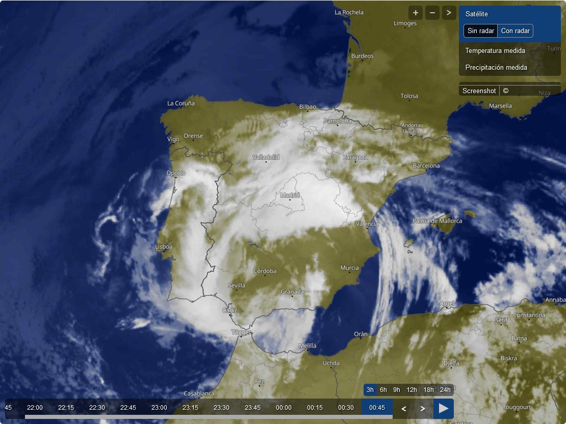 juan_mesia's tweet photo. #AEMET
La #DANA sobre España hace 15 minutos , la sensación que tiene la población según los testimonios de las victimas  es abandono por parte de las autoridades
https://t.co/OomGncCy18 https://t.co/7BPu9urNn7
