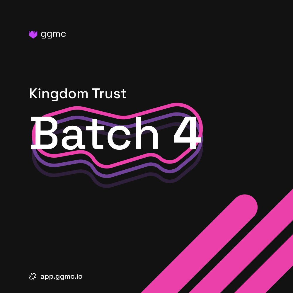 Kingdom Trust's Batch Four will commence on November 20th.

L9s, S21 XPs, and all next-gen miners available.

Mine with ease and efficiency with GGMC 🤝

#UtilityNFT