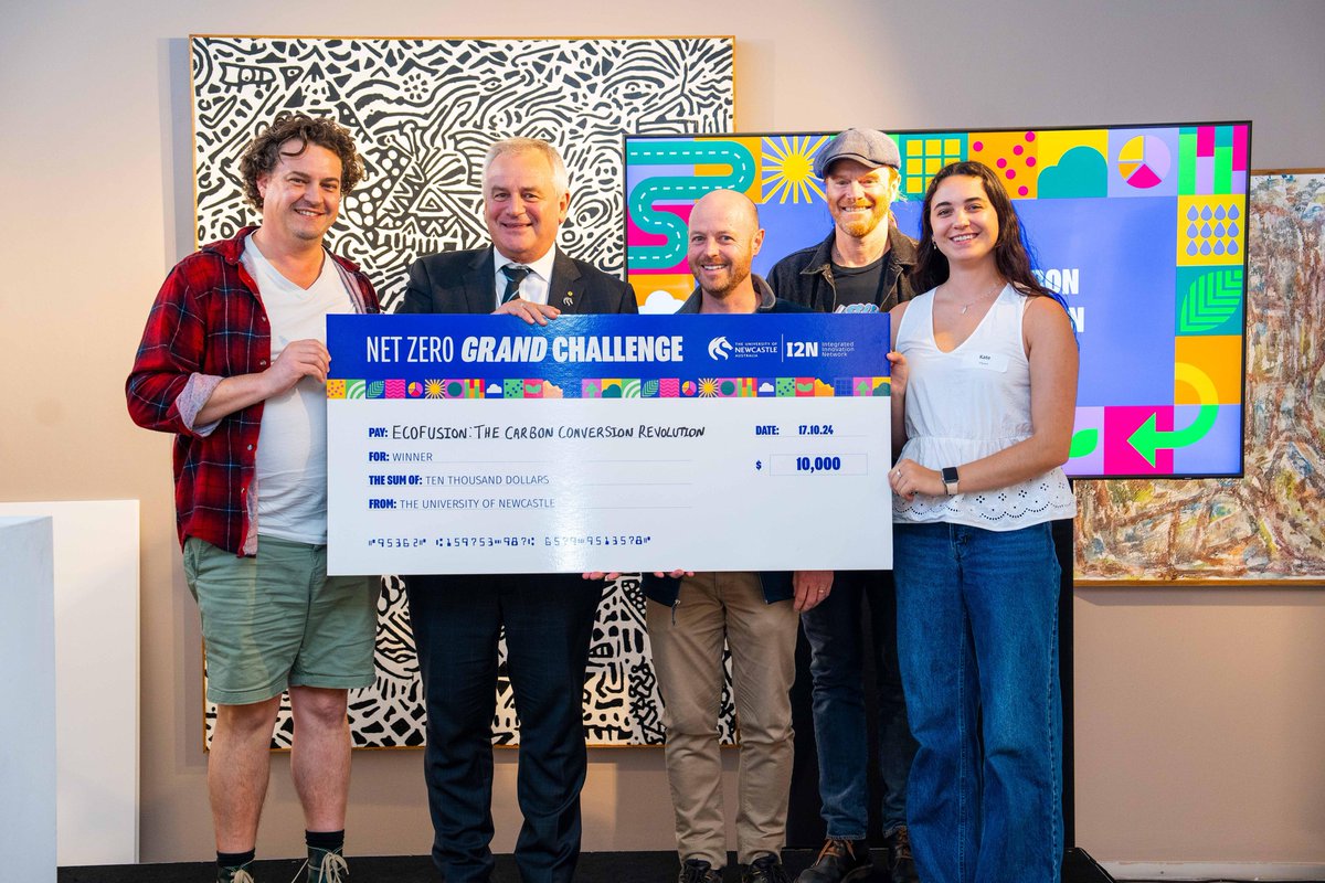 ARC Centre of Excellence in Synthetic Biology (@arc_coesb) on Twitter photo 🎉 Congratulations to researchers from our <a href="/Uni_Newcastle/">University of Newcastle</a> node who have won the Net Zero Grand Challenge 2024, along with the People’s Choice Award, for their project, EcoFusion: The Carbon Conversion Revolution. ♻️
The team includes Dr Benjamin Matthews <a href="/matthewsben/">Dr Benjamin Matthews</a>, Evan Gibbs 🎉 Congratulations to researchers from our <a href="/Uni_Newcastle/">University of Newcastle</a> node who have won the Net Zero Grand Challenge 2024, along with the People’s Choice Award, for their project, EcoFusion: The Carbon Conversion Revolution. ♻️
The team includes Dr Benjamin Matthews <a href="/matthewsben/">Dr Benjamin Matthews</a>, Evan Gibbs