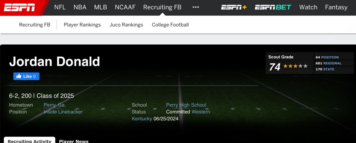 Truly humbled 🙏🏽 @On3Recruits <a href="/espn/">ESPN</a> <a href="/RecruitGeorgia/">Recruit Georgia</a>