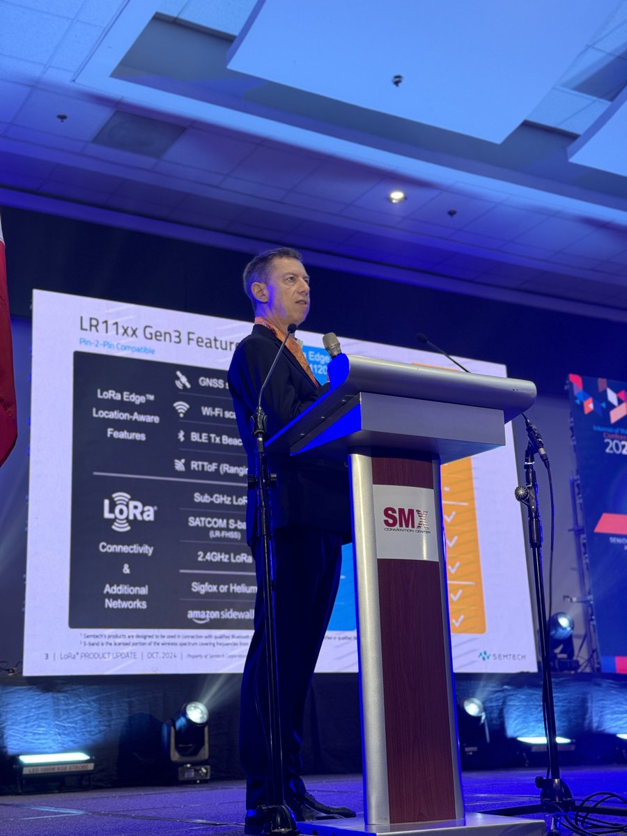 SemtechCorp's tweet photo. Cheers to a successful kickoff at the IoT Conference in the Philippines! With Alper Yegin's keynote, engaging demos, and valuable networking, this event is packed with insights.
#Semtech #LoRa #LoRaWAN #LoRaAlliance #IoT #Packetworx https://t.co/jfeVbGs9Sr