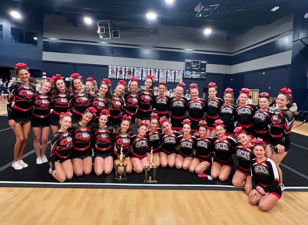 georgewalton's tweet photo. Varsity and MS competition cheer bring home more 🏆🏆- with 1st place wins at BCA! Jr Pro placed third! Congrats to all!

#gwacheer #gwaathletics #giaasports #competitioncheer https://t.co/JlN6FPGFOd