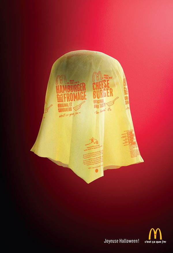 creative_i_p's tweet photo. ＜クリエイティブなハロウィーン企画＞
・ゴミ問題が課題になっていハロウィーンで、かぼちゃデザインのゴミ袋を配布してゴミ拾いを呼びかけた渋谷区
・お店自体がおばけに仮装したバーガーキング
・商品で骸骨やお化けを作ったマクドナルドのハロウィン広告。 https://t.co/BmY2PS4QeZ