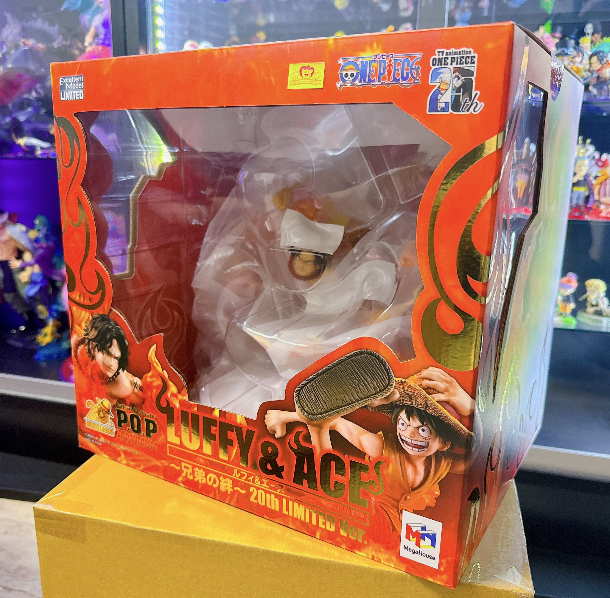 P.O.P MAXIMUM ルフィ&エース 20th LIMITED Ver. 中古】【開封品