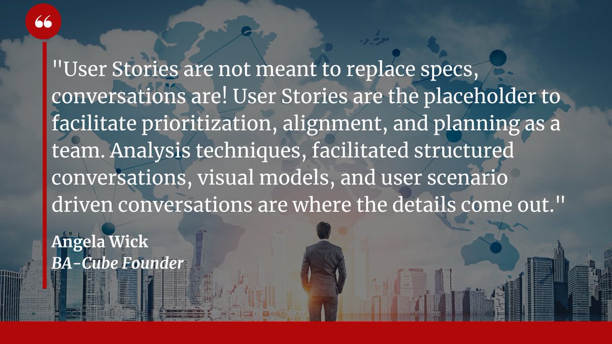 WickAng's tweet image. Conversations are where the details come out. Do you agree or disagree? Let us know!

#businessanalysis #agileBA #projectmanagement #productmanagement #businessanalyst #SoftwareDesign #batraining