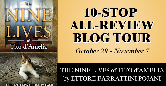 The NineLives of Tito d'Amelia mixes history with imagination to tell the captivating story ofAmelia, Italy, through a feline's eyes. #HistoricalFiction #LoneStarLithttps://www.kaybeesbookshelf.com/2024/10/blog-tour-nine-lives-of-tito-d-amelia.html
