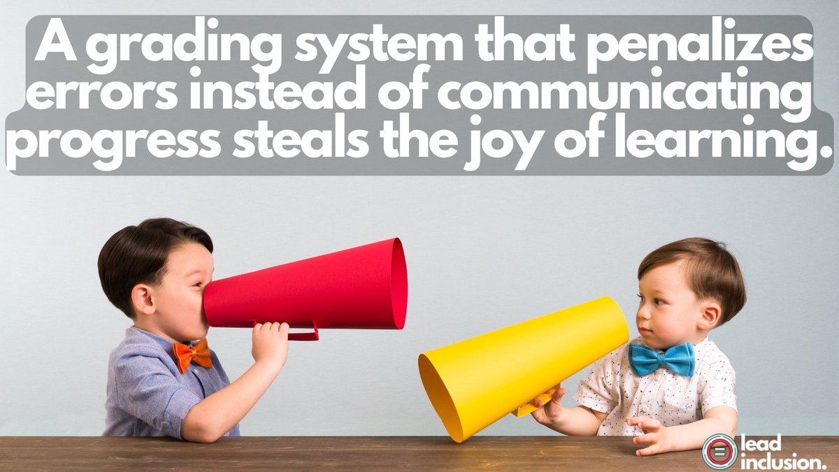 leeannjung's tweet photo. 🔍 A grading system that consistently penalizes errors instead of communicating progress and #mastery steals the joy of learning. #LeadInclusion #EdLeaders #Teachers #UDL #SBLchat #TG2Chat https://t.co/ooJkP1vj6p
