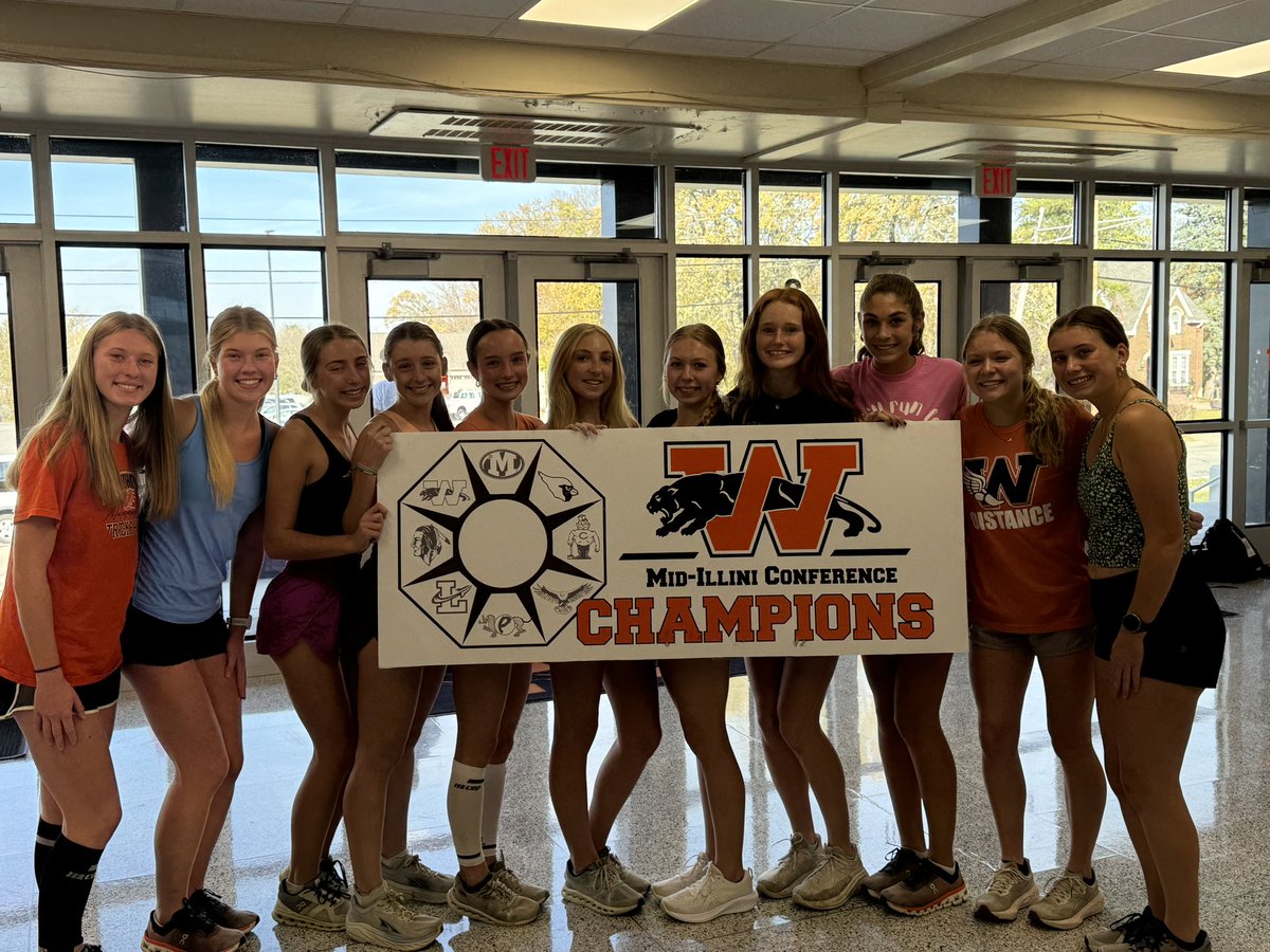 In case you missed it, our Girls Cross Country team won the Mid-Illini Championship…they compete on Saturday at the IHSA Sectional!