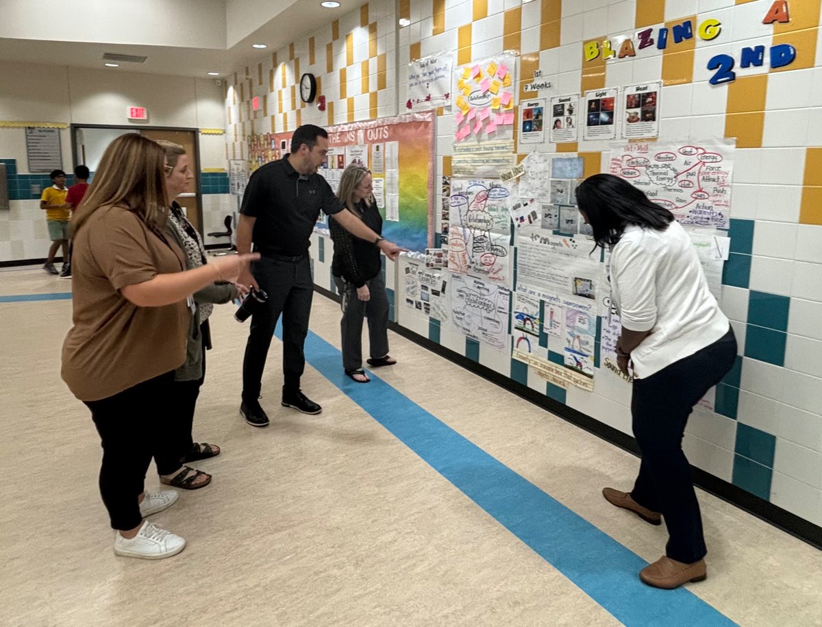 lauren_houser's tweet photo. Our #1LISD Assistant Principals engaged in campus walks &amp; PLCs focused on best practices for supporting student attendance! Special thanks to @TarvinES for opening your campus to us! @lambert_kellie @RRERoberts @HaugRosalyn https://t.co/EamKKmZyOF