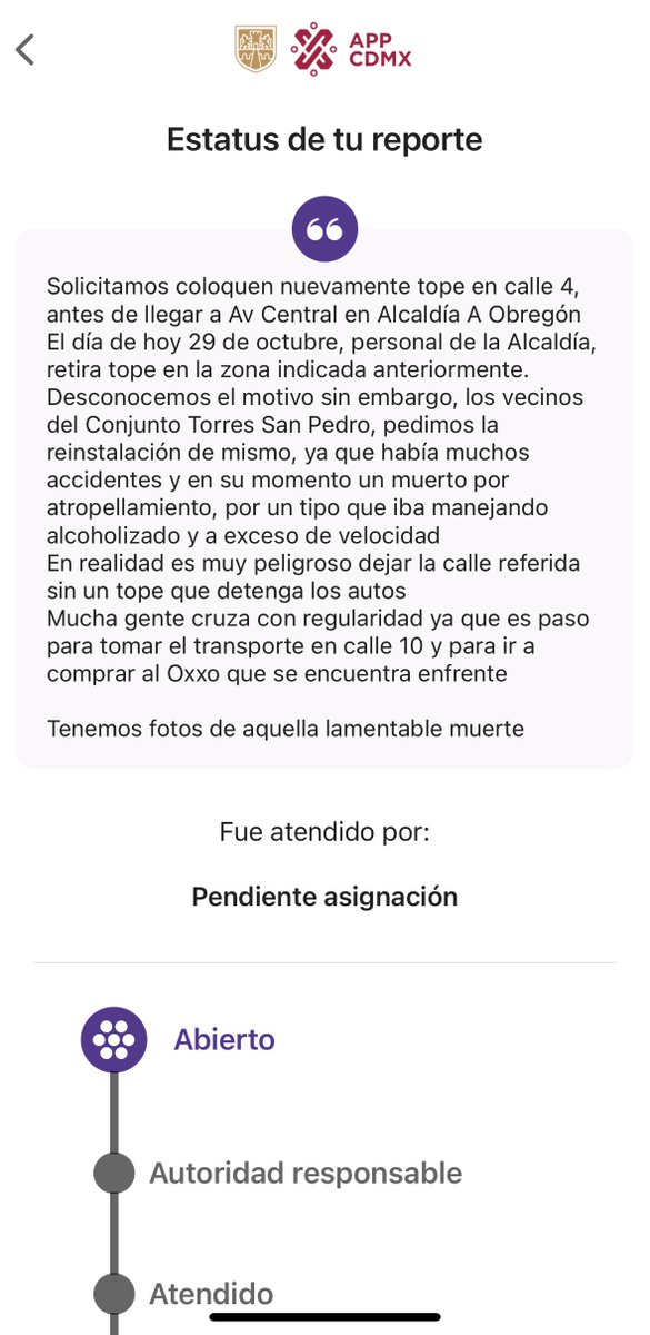 addelues's tweet photo. @AlcaldiaAO @AlcaldiaAO Por favor reponer el tope que se menciona, han sucedido accidentes muy lamentables en este sitio. Gracias por su atención https://t.co/5EqRDMQIHj