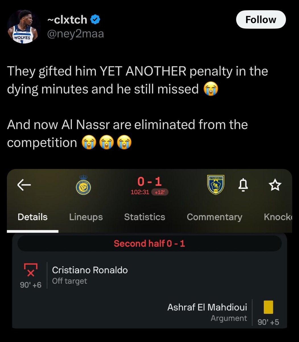 Context Ronaldo tweet media