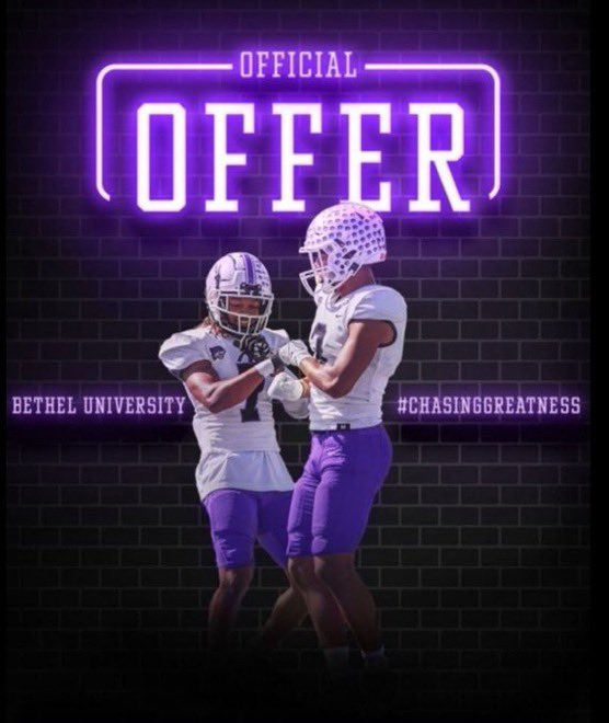 Brycen Boone (@d1brycen) on Twitter photo Blessed to receive a offer from <a href="/BU_FootballTN/">Bethel University Football (TN)</a> thanks to <a href="/Coach_Springer1/">Chris Springer</a> 💜🖤🔥🔥 Blessed to receive a offer from <a href="/BU_FootballTN/">Bethel University Football (TN)</a> thanks to <a href="/Coach_Springer1/">Chris Springer</a> 💜🖤🔥🔥