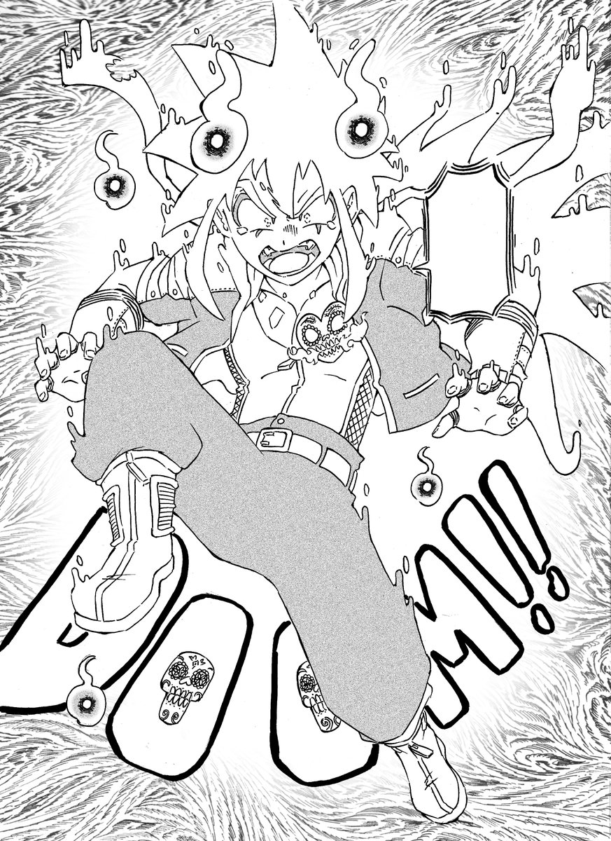 NomadManga's tweet photo. Working away on new Paradise Down chapters, Having fun drawing Rivet in his Ghost form

#manga #comics #webcomics #paradisedown #マンガ https://t.co/FyoyufNXlN