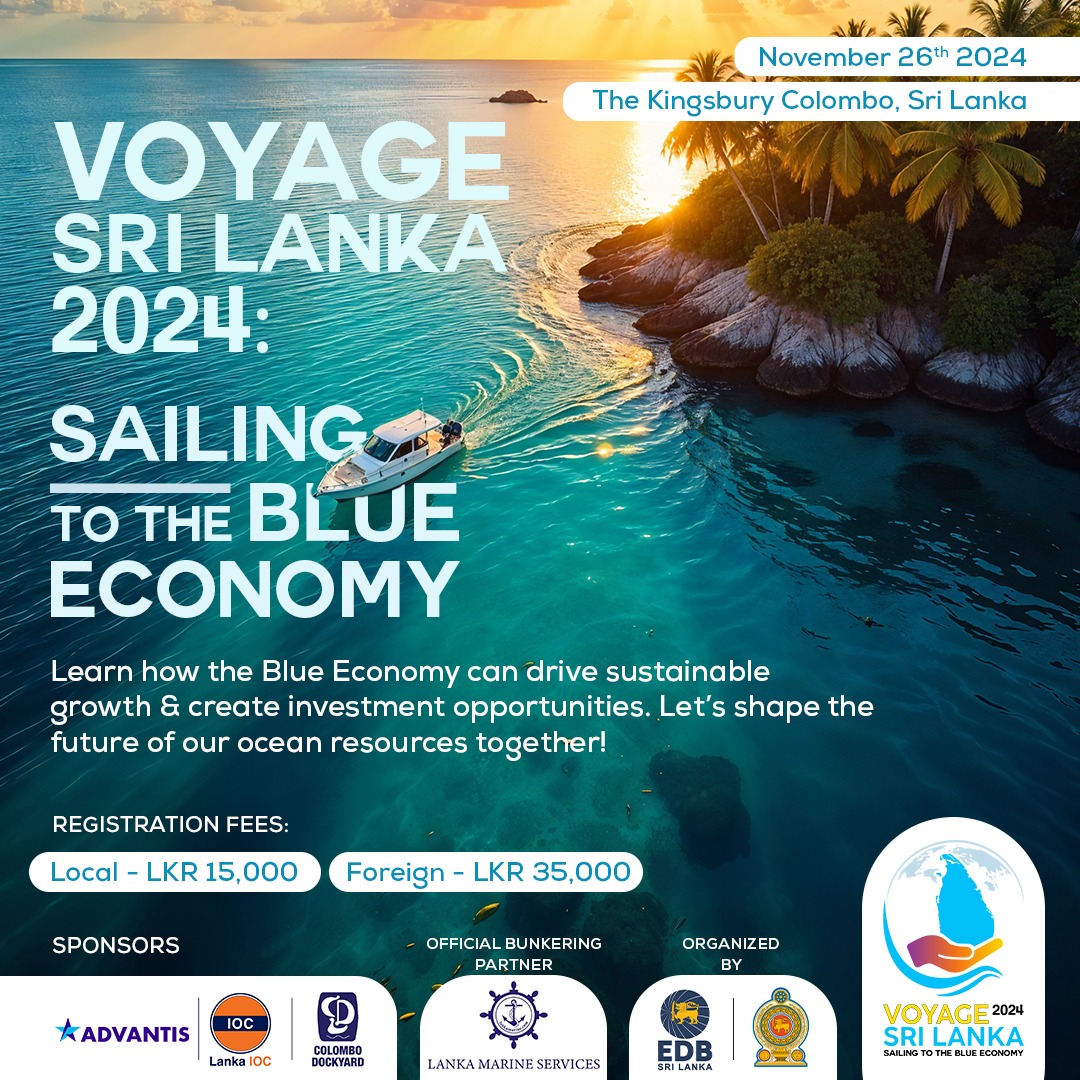 slcgmel's tweet photo. Marine Summit: Voyage Sri Lanka 2024
26th November 2024 https://t.co/olgc161qf9