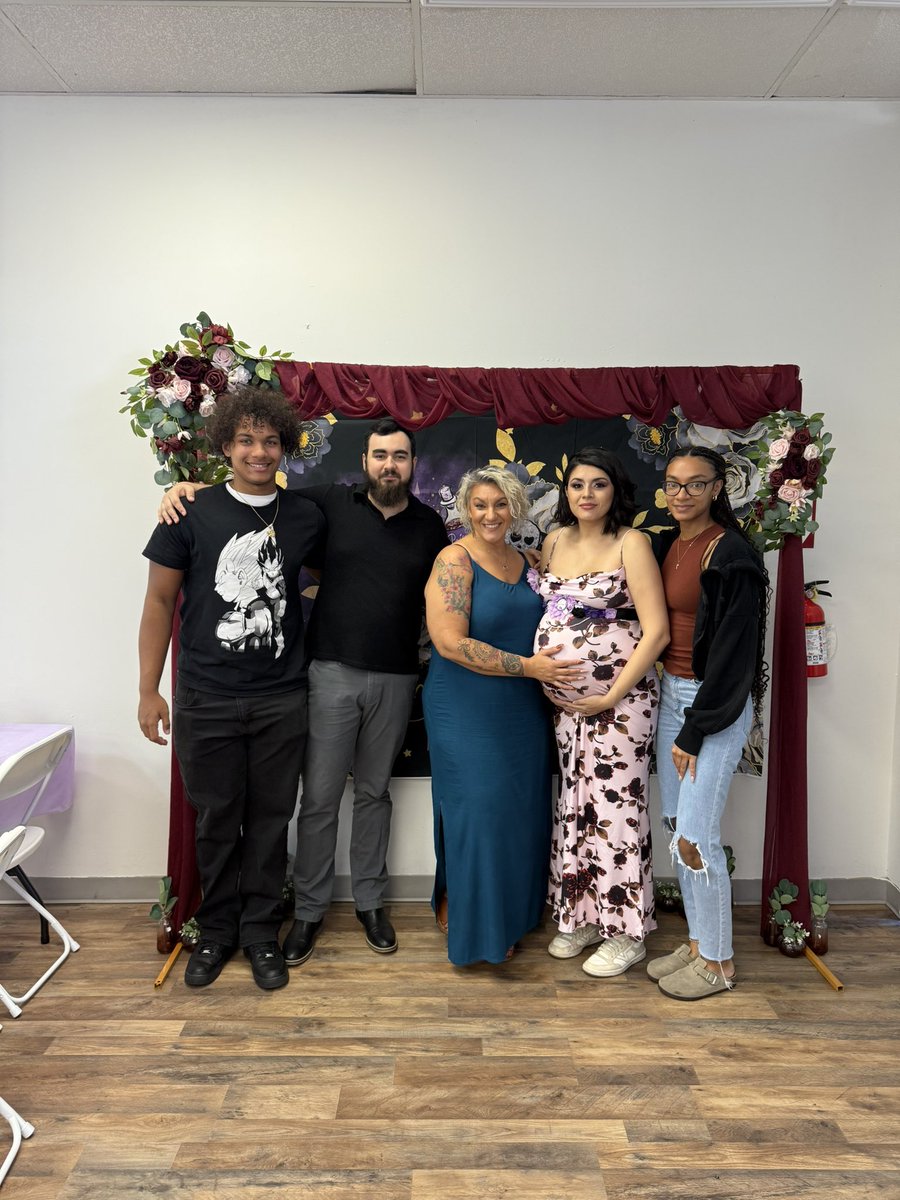 meagprinciPAL's tweet photo. This weekend my mini-me &amp; I rocked our votes, then threw a baby shower for my DIL to welcome my first bio grand, Selene! I rarely have all 3 of my kids on one space so I made sure not to miss a photo! Love my kids and so proud of the adults they have become! #proudmom #govote https://t.co/RQAMO8OPSn