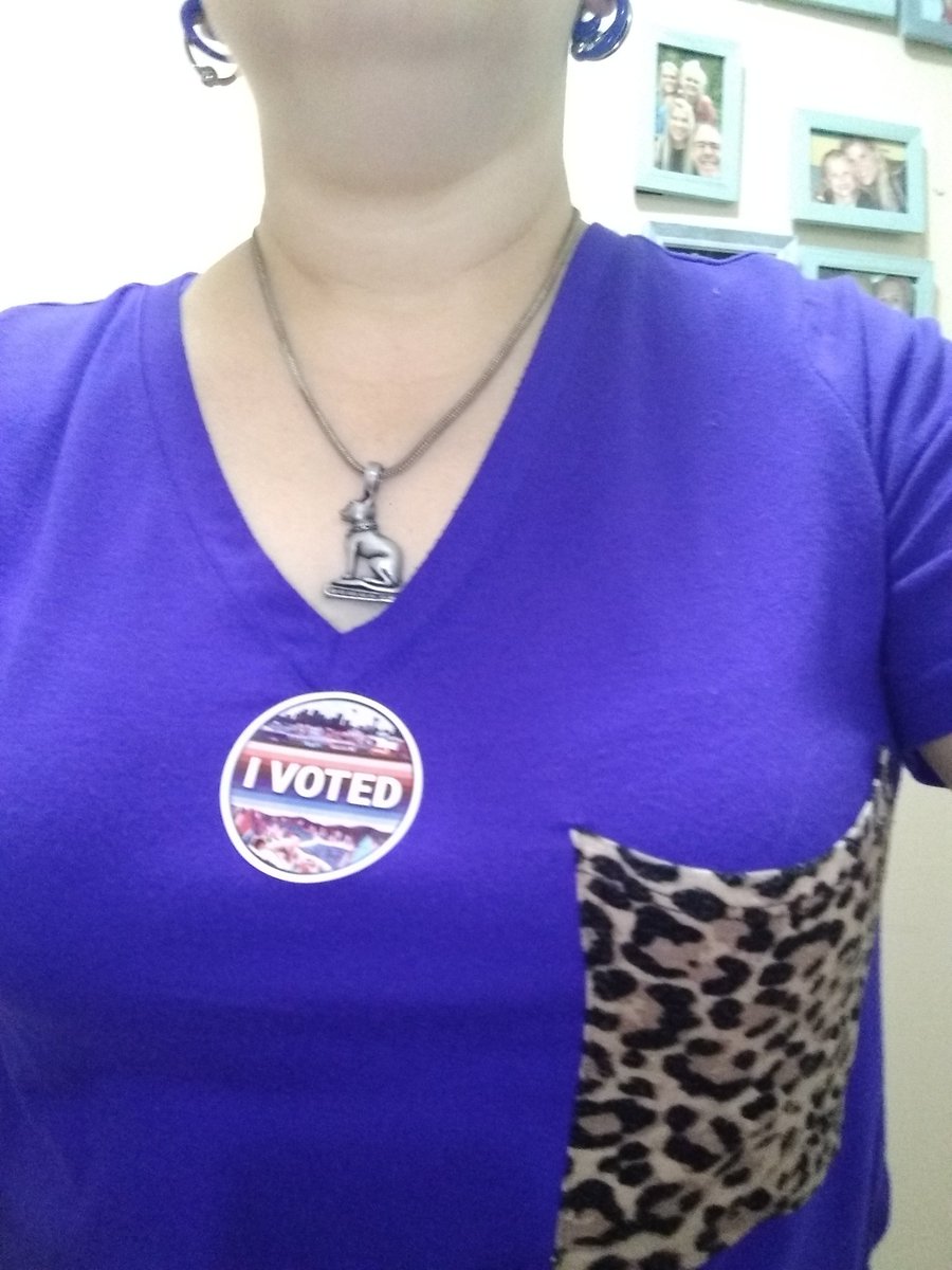Cat lady for Kamala just voted! Suck it, magats! 
#VoteBlueDownBallot 
#VoteBlueAsifYourLivesDependonit