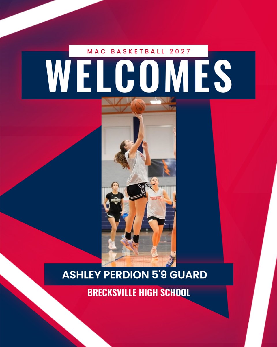 The top 2027 team in Ohio adds a big piece for next year!  Welcome to the party Ashley! <a href="/AshleyPerdion/">Ashley Perdion</a> <a href="/2027Mac/">Mac Girls/Boys Braaten 2027</a> #macproud