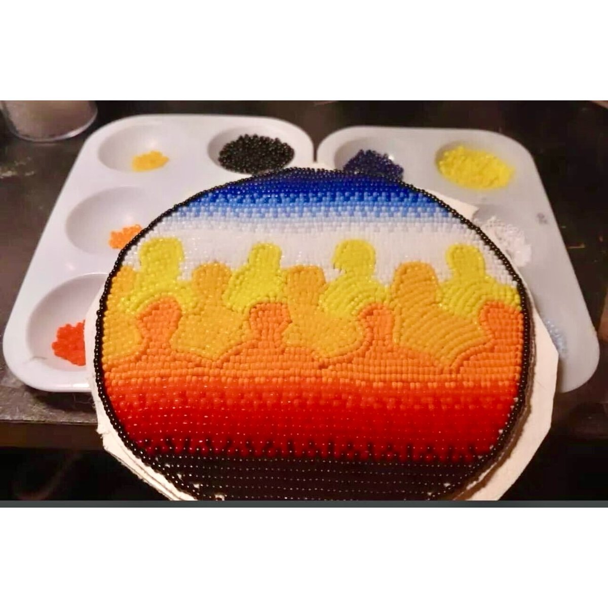 🎉✨ Congrats to Tia Carroll, White Mountain Apache! 🌟
Her piece, The Power of the Apache Vote, won the $750 Grand Prize in the Apache Power Beadwork Competition, symbolizing protection of Ndee Land, People, and Future. 👏🏽
#ApacheBeadwork #NdeeVote #ProtectOurLand
