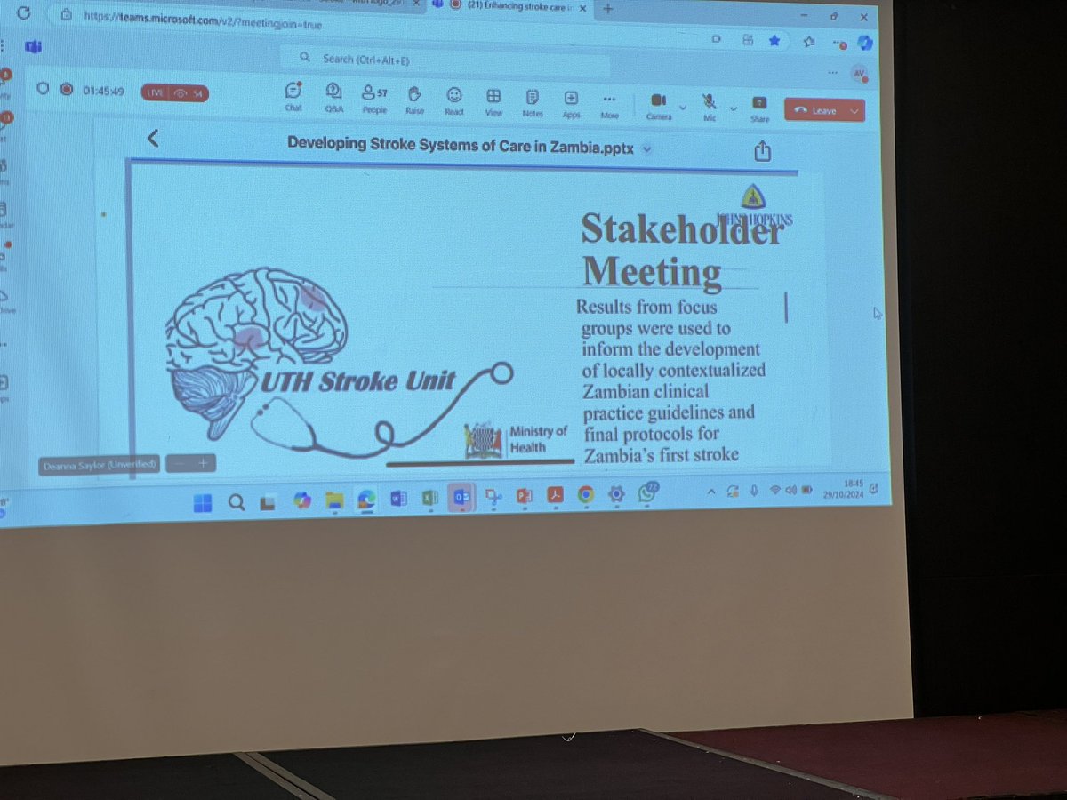 @tzneuroscience (@tzneuroscience) on Twitter photo Our Guest Speaker was Prof. <a href="/DeannaSaylor1/">Deanna Saylor</a>, Neurologist currently based in Zambia! She gave an excellent talk on: Developing Stroke Systems of Care in Zambia to our healthcare workers in Tanzania! Quite inspiring learning all the amazing work happening there! #WorldStrokeDay2024 Our Guest Speaker was Prof. <a href="/DeannaSaylor1/">Deanna Saylor</a>, Neurologist currently based in Zambia! She gave an excellent talk on: Developing Stroke Systems of Care in Zambia to our healthcare workers in Tanzania! Quite inspiring learning all the amazing work happening there! #WorldStrokeDay2024