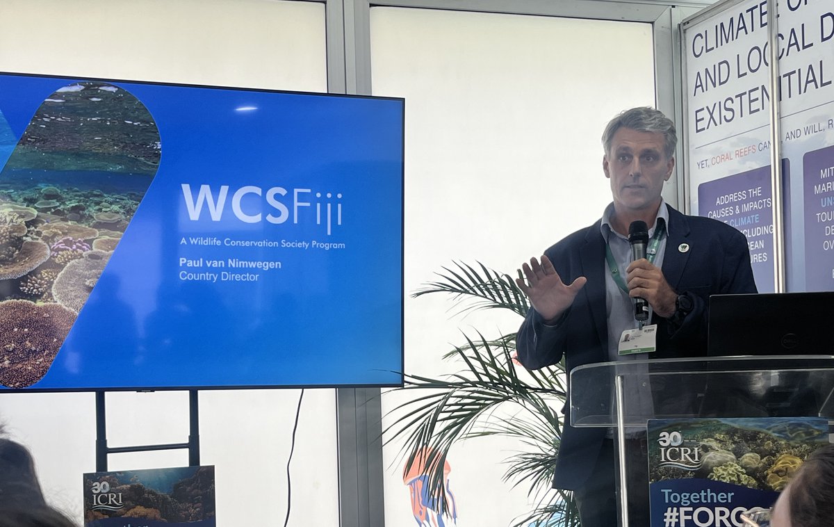 A significant portion of Fiji’s coral reefs are resilient to climate change. 

<a href="/wcsfiji/">WCS Fiji</a> helps local communities develop sustainable management plans to conserve them. “It’s their resources. We are there to support them,” said WCS’s Paul van Nimwegen at #COP16Colombia. #forcoral