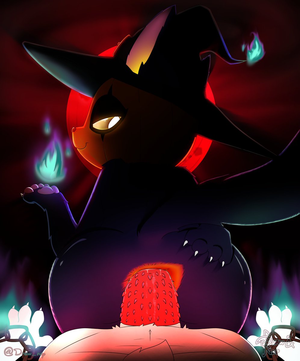draw_nap's tweet photo. • Commission!✨Can feel halloween already~ 🧡 https://t.co/yjBCA2wthn